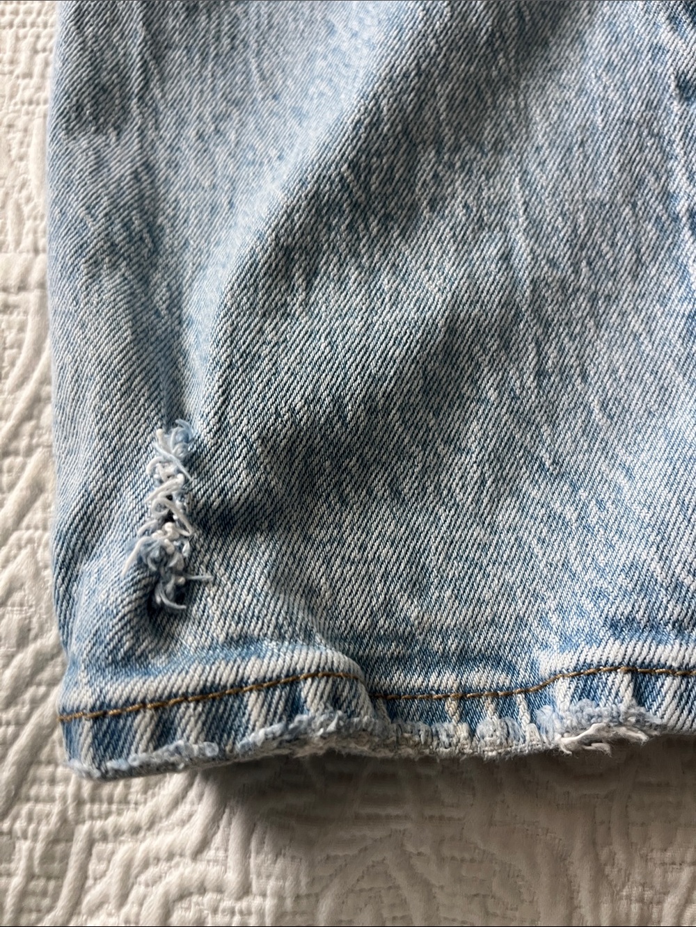 Abercrombie & Fitch Curve Love Light Wash High Rise Straight Jeans 90s size 25/0 - Picture 5 of 8